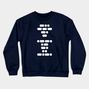 Don’t Panic (morse code) design. Crewneck Sweatshirt